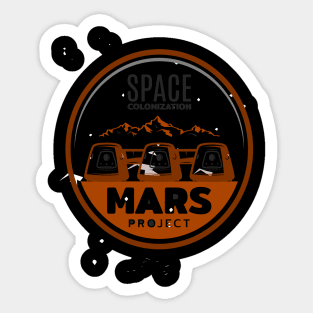 occupy mars Sticker